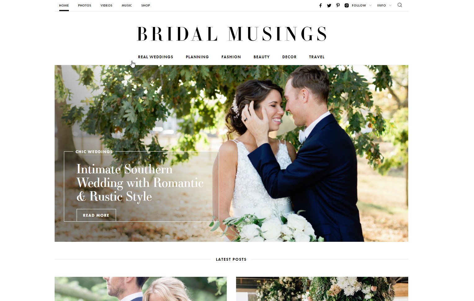bridal homepage